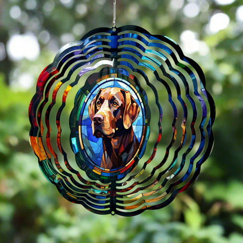Labrador Chocolate Wind Spinner